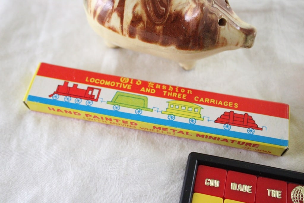 Pig Bank Metal Train Set, Car Set, Skill Puzzle - 3