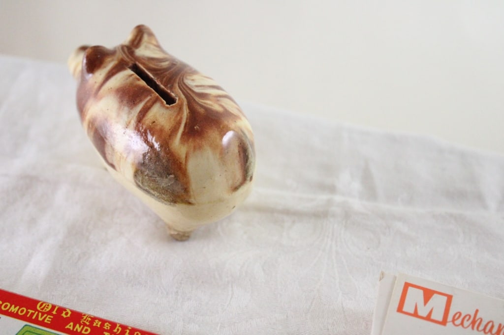 Pig Bank Metal Train Set, Car Set, Skill Puzzle - 9