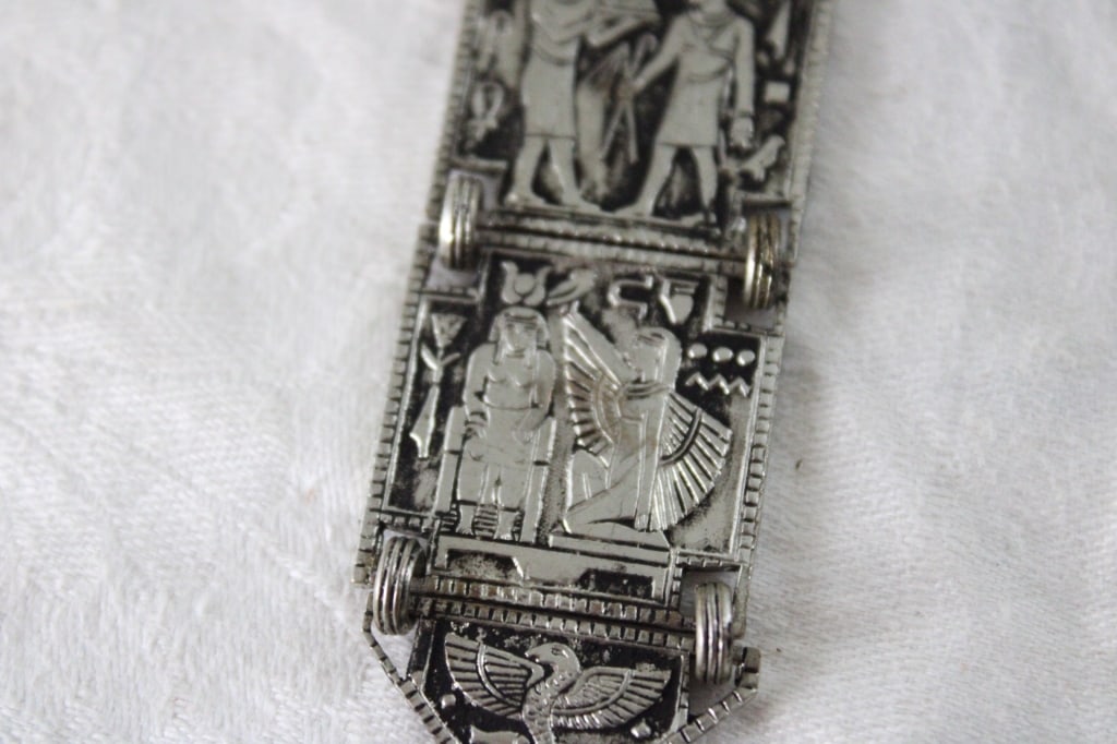 1920s Egyptian Revival Watch Fob, Autopsy Scalpel - 11