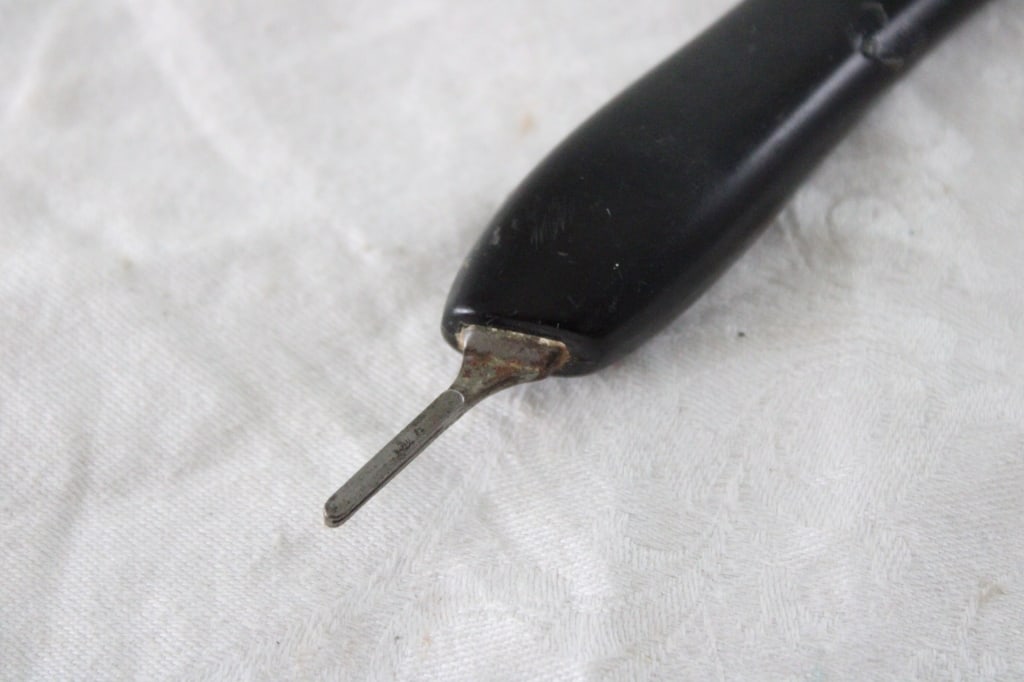 1920s Egyptian Revival Watch Fob, Autopsy Scalpel - 14