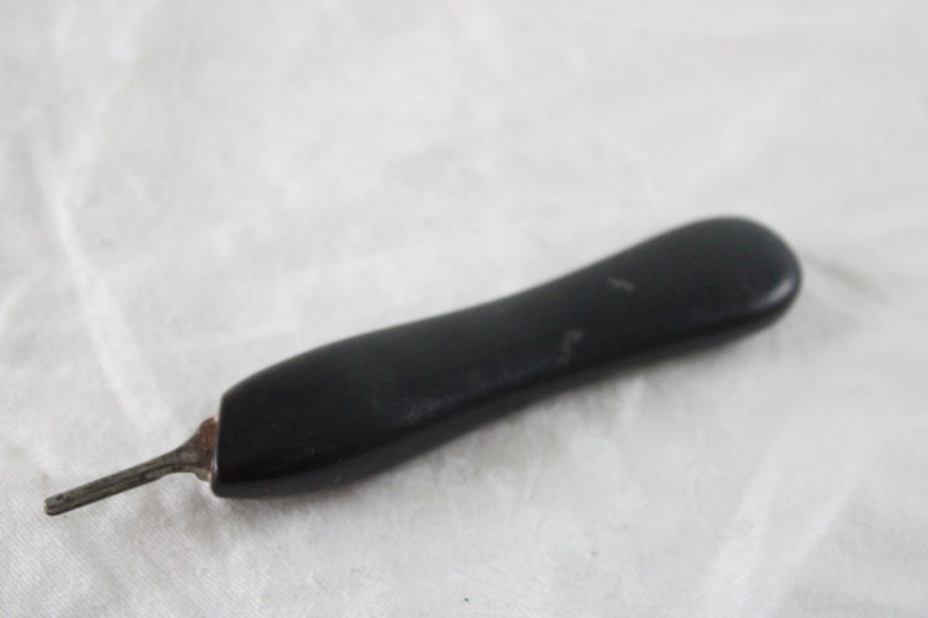 1920s Egyptian Revival Watch Fob, Autopsy Scalpel - 15