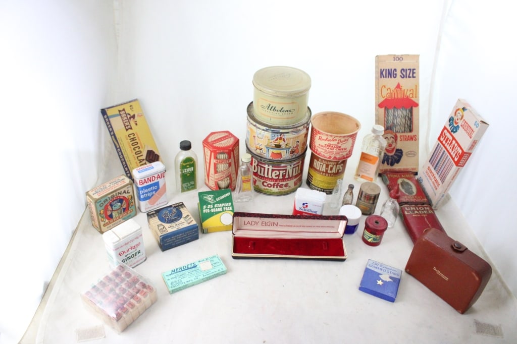 Vintage Advertising Tins, Boxes, Cases & More (1 of 20)