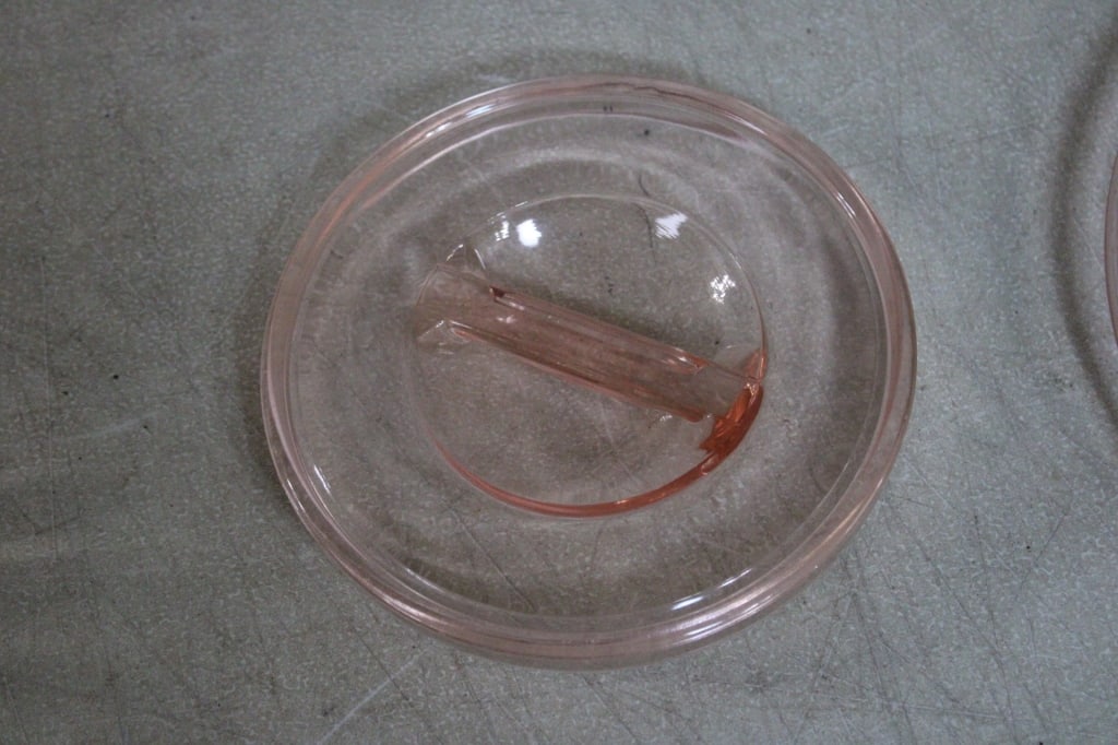 Yellow & Pink Depression Glass - 12