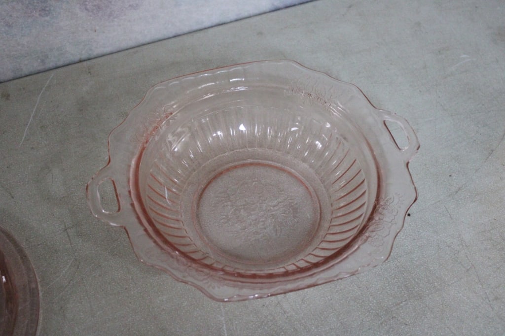 Yellow & Pink Depression Glass - 19