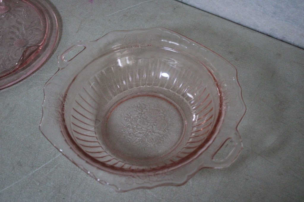 Yellow & Pink Depression Glass - 20
