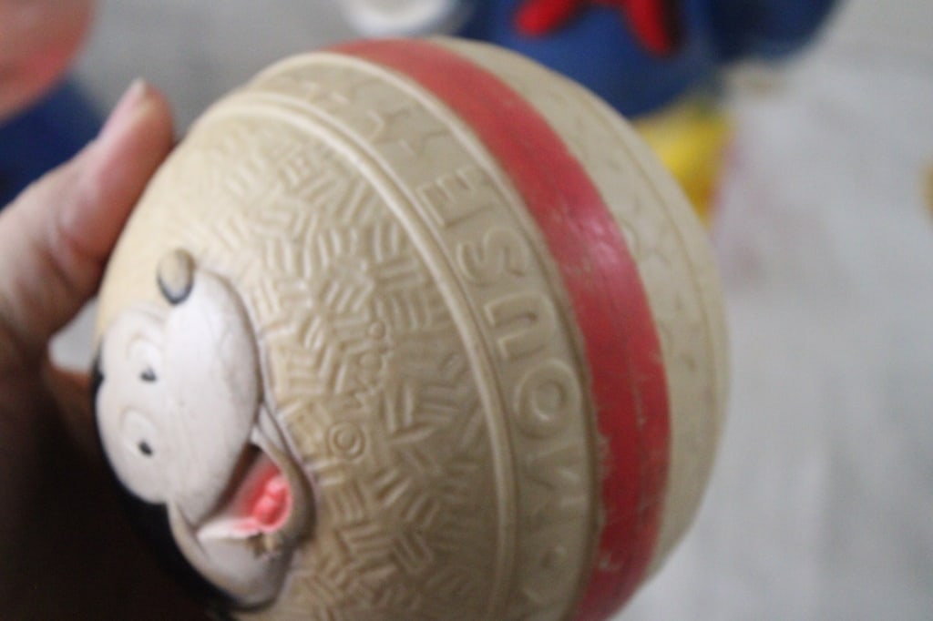 3 Mickey Mouse Bank, Ball, Toy & Donald Duck Bank - 3