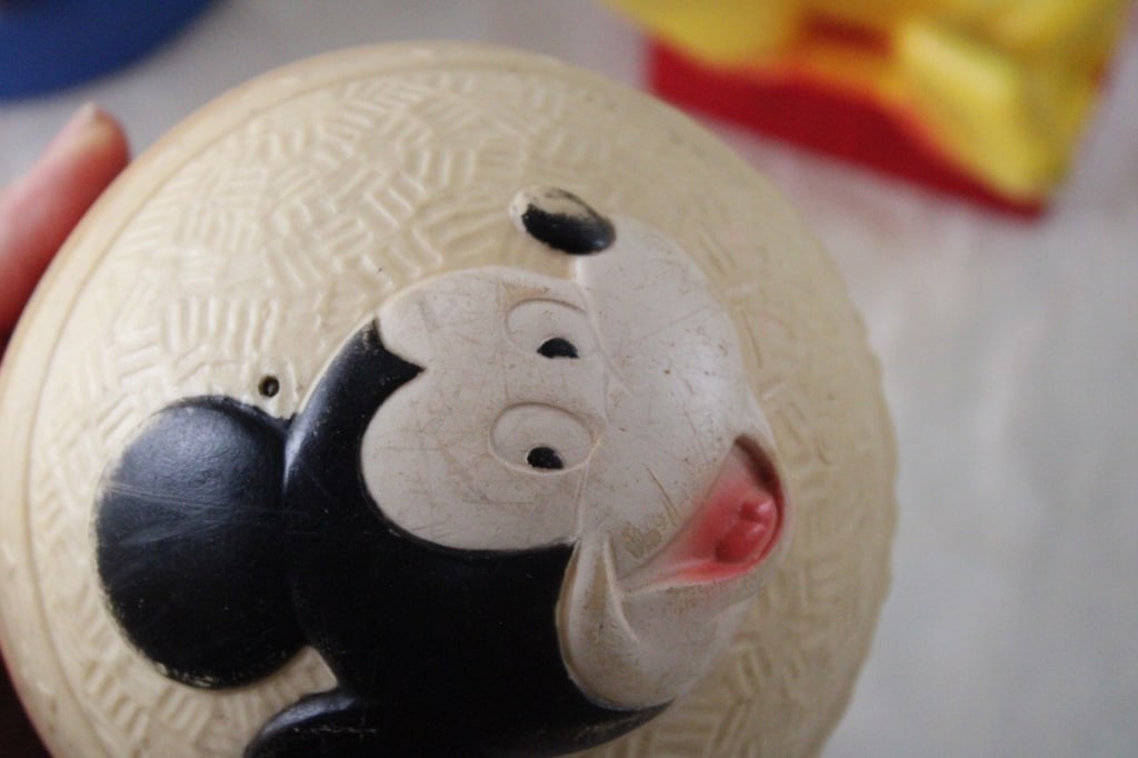 3 Mickey Mouse Bank, Ball, Toy & Donald Duck Bank - 6