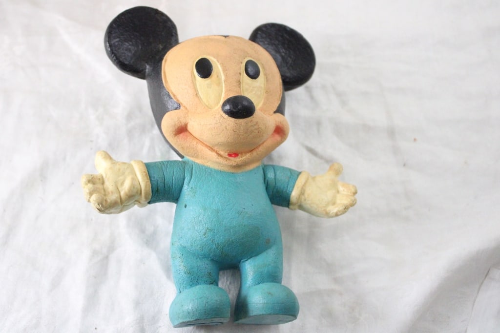 3 Mickey Mouse Bank, Ball, Toy & Donald Duck Bank - 8