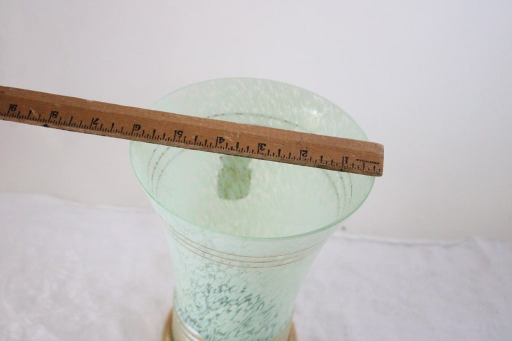 Art Deco 8" Vase Made in France Foil Label Crest - 9