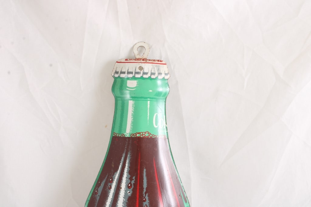 1950's Coca Cola TCA Metal Thermometer 17" - 2