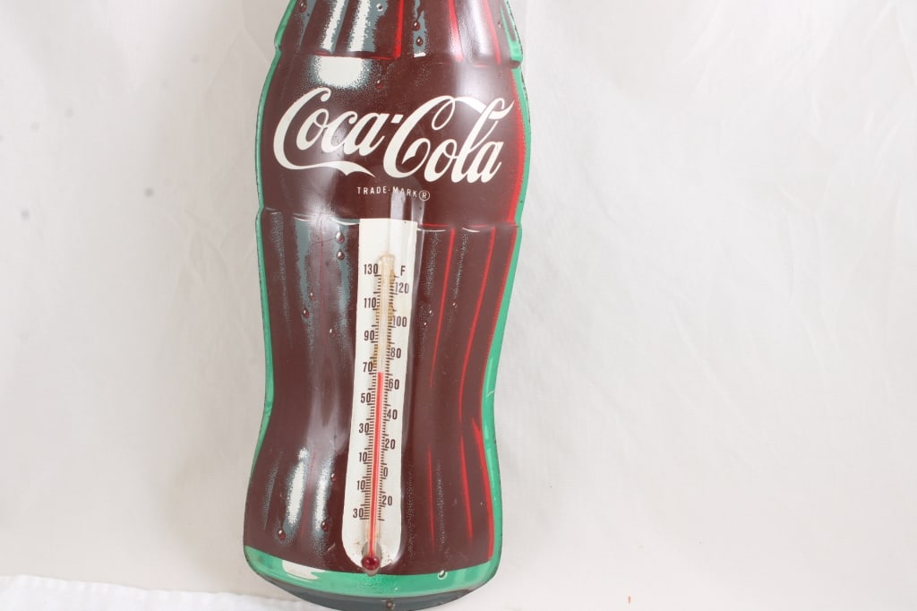 1950's Coca Cola TCA Metal Thermometer 17" - 4