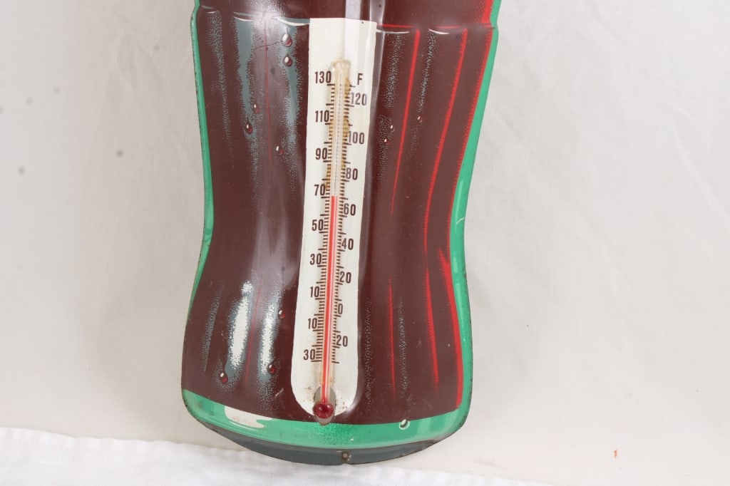1950's Coca Cola TCA Metal Thermometer 17" - 5