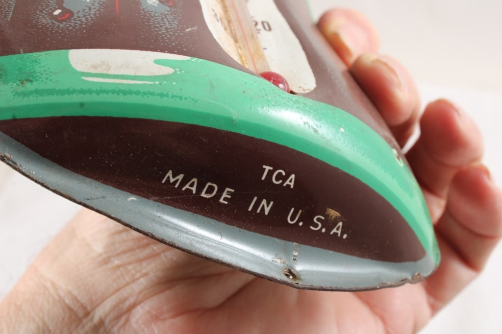 1950's Coca Cola TCA Metal Thermometer 17" - 8