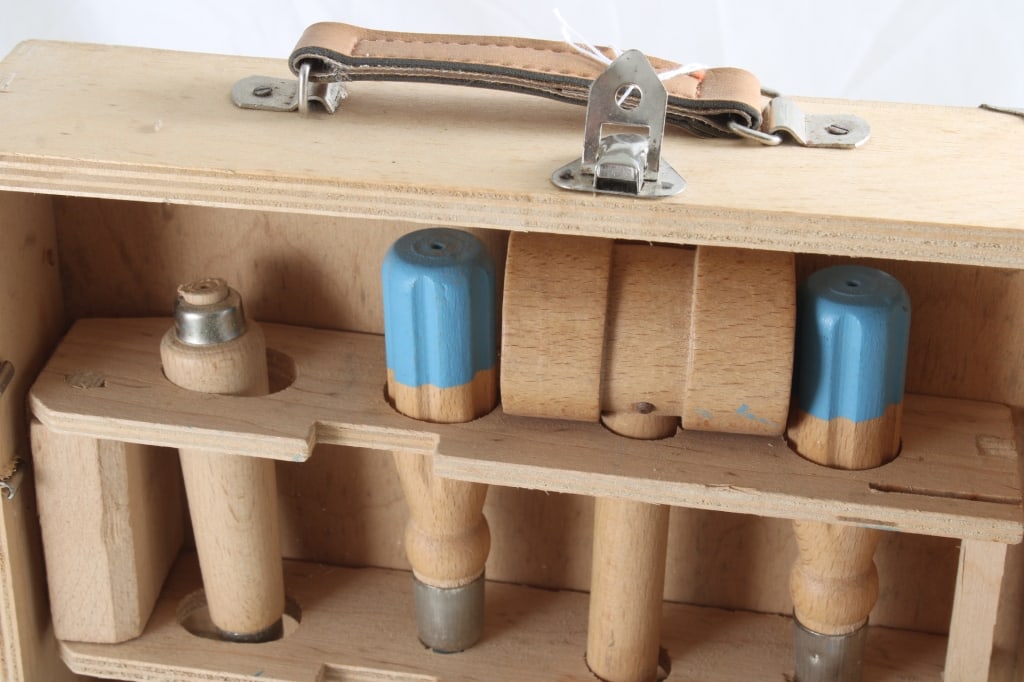 Popular Mechanics Child's Tools in Wood Case - 11