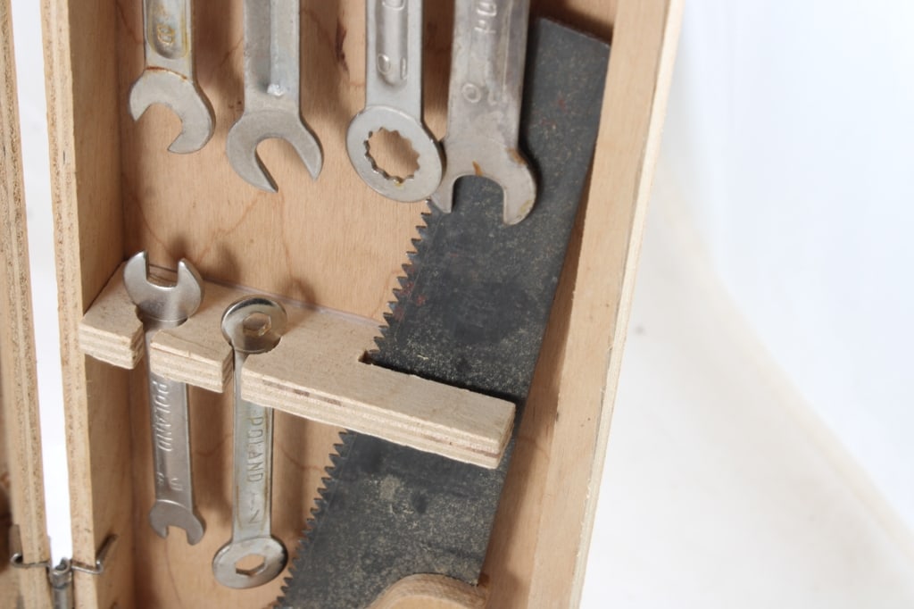 Popular Mechanics Child's Tools in Wood Case - 13