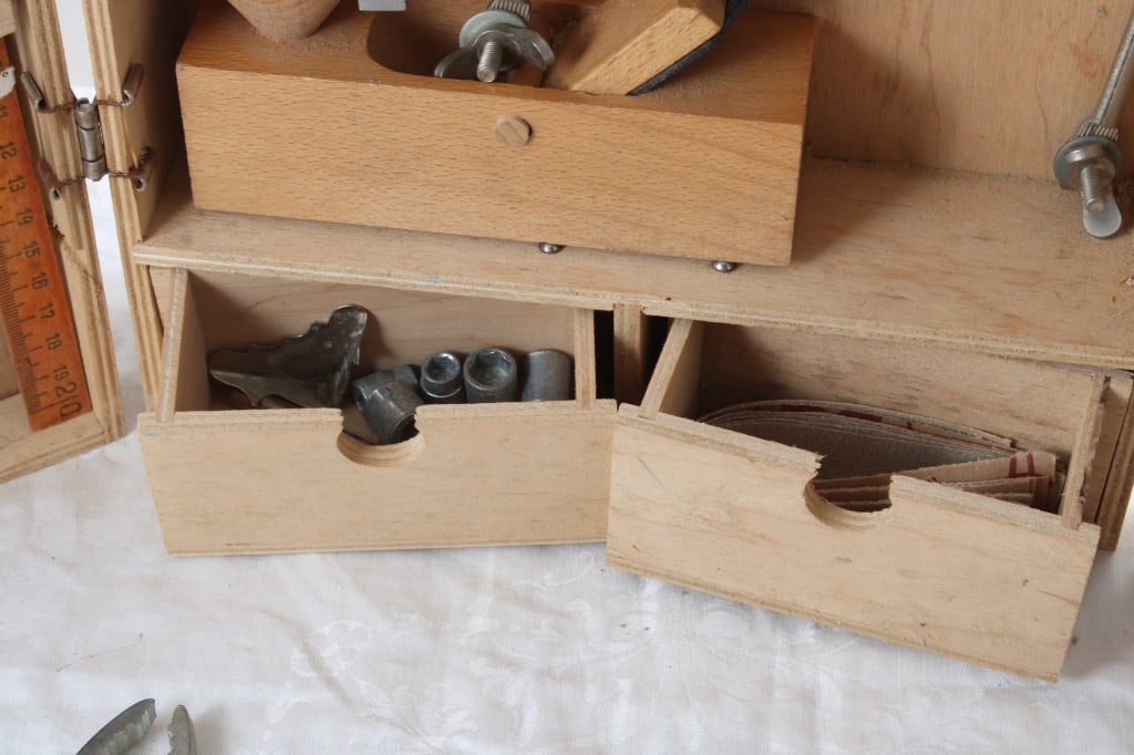 Popular Mechanics Child's Tools in Wood Case - 6