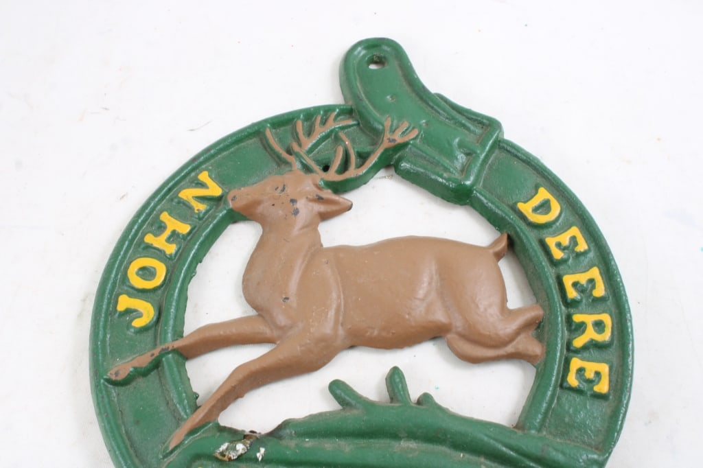 John Deere Cast Iron Farmhouse Wall Pocket - 4