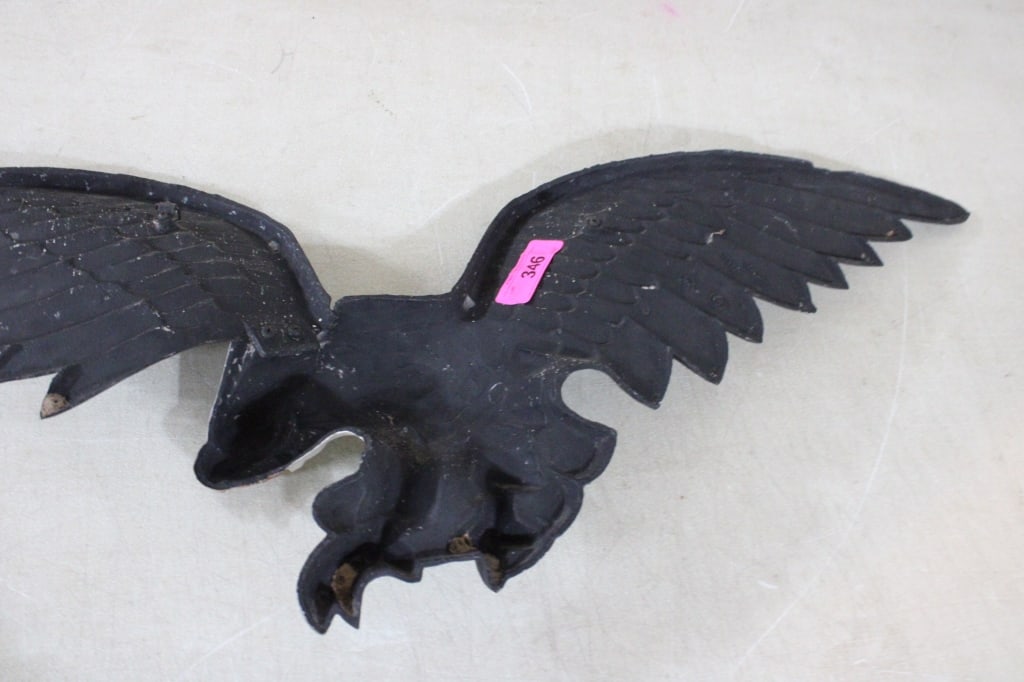 40" Cast Aluminum Bald Eagle Wall Hanging - 10