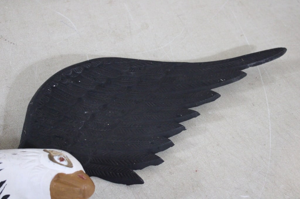 40" Cast Aluminum Bald Eagle Wall Hanging - 13