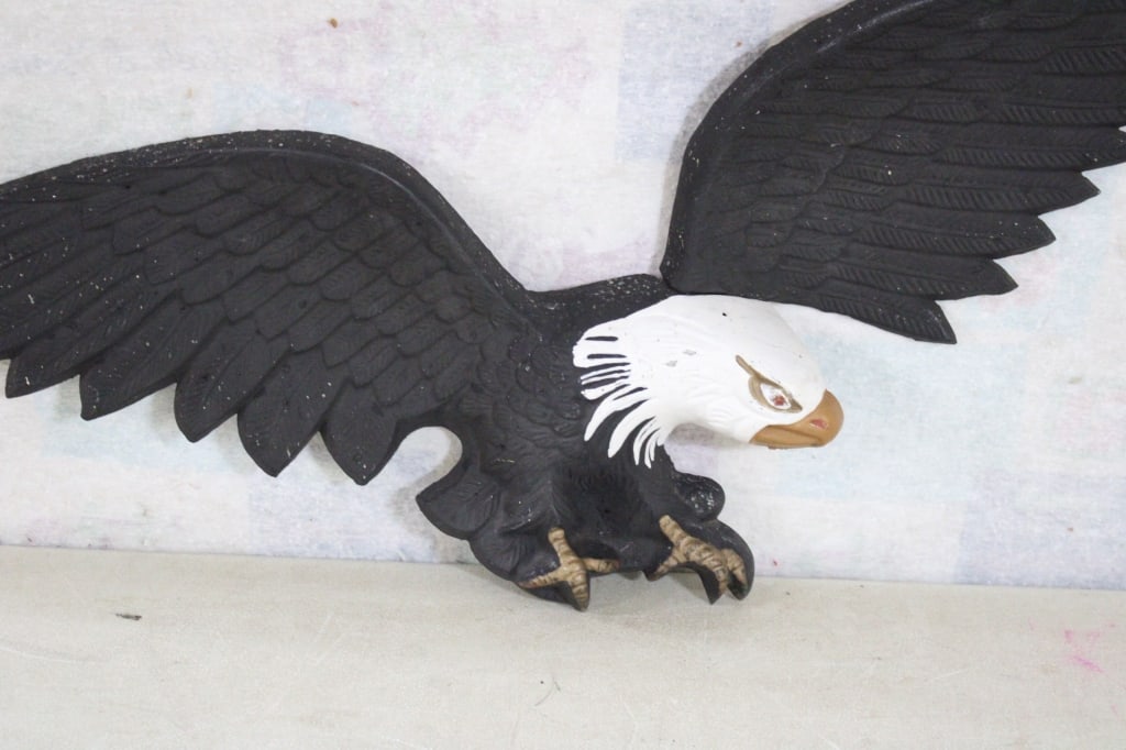 40" Cast Aluminum Bald Eagle Wall Hanging - 3