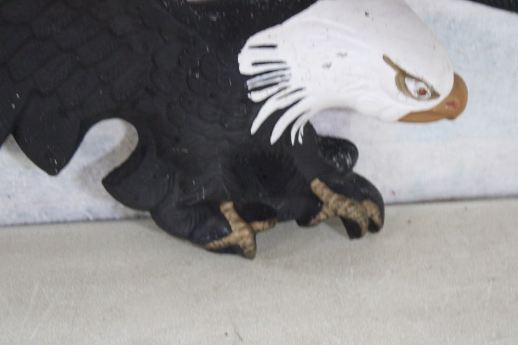 40" Cast Aluminum Bald Eagle Wall Hanging - 5