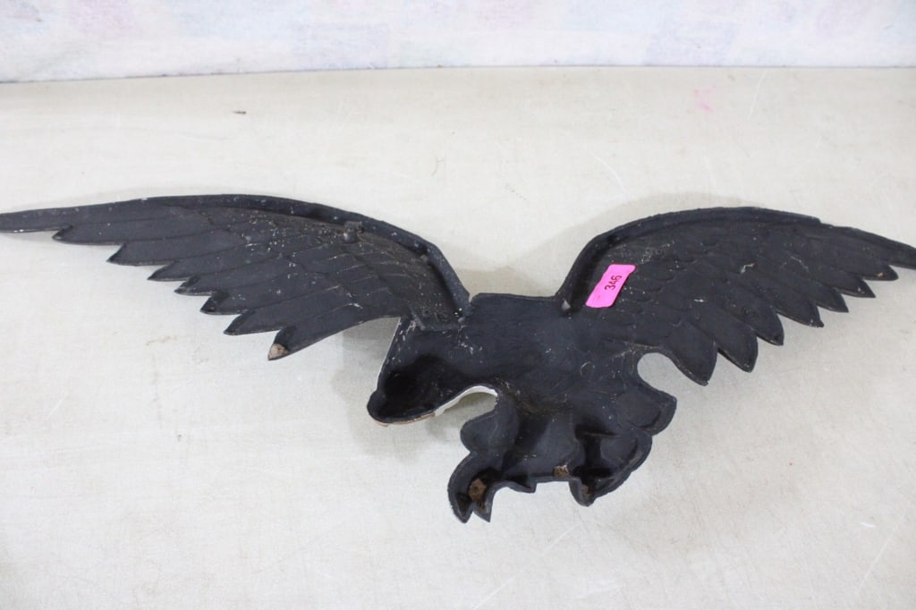 40" Cast Aluminum Bald Eagle Wall Hanging - 6