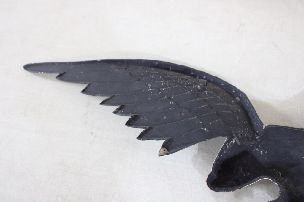 40" Cast Aluminum Bald Eagle Wall Hanging - 9