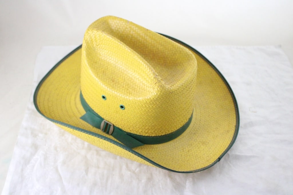 1950s John Deere Size Large Straw Hat - 5