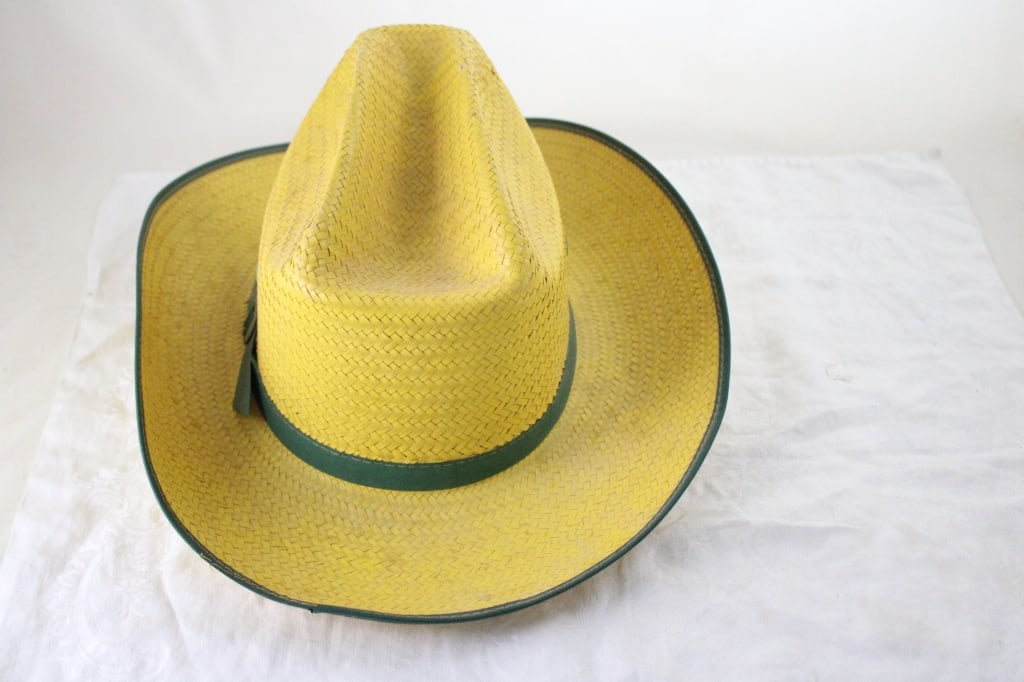 1950s John Deere Size Large Straw Hat - 6