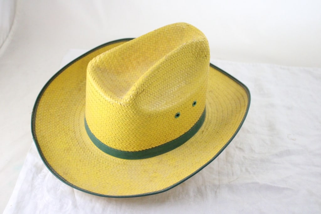 1950s John Deere Size Large Straw Hat - 7