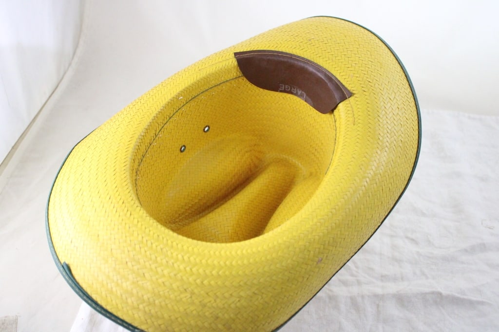 1950s John Deere Size Large Straw Hat - 8