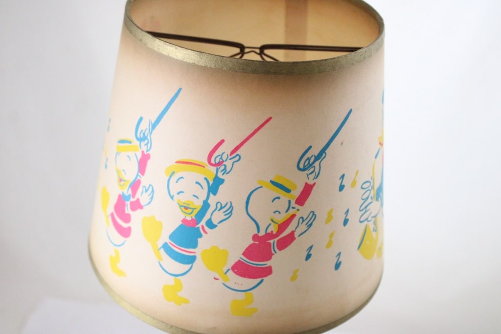 Vintage Walt Disney Donald Duck Lamp & Shade - 4