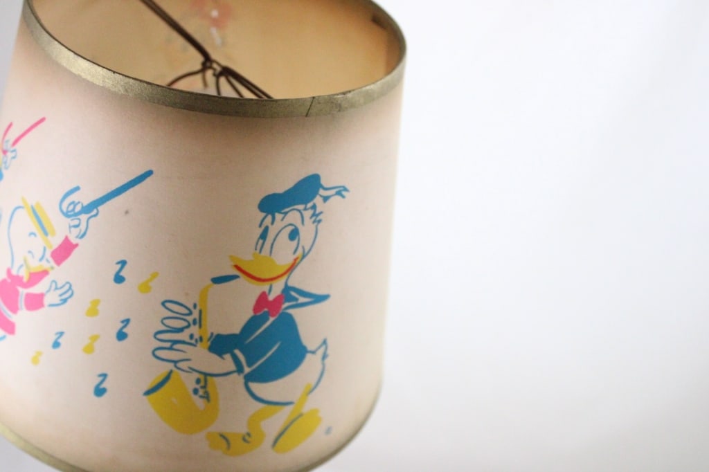 Vintage Walt Disney Donald Duck Lamp & Shade - 5