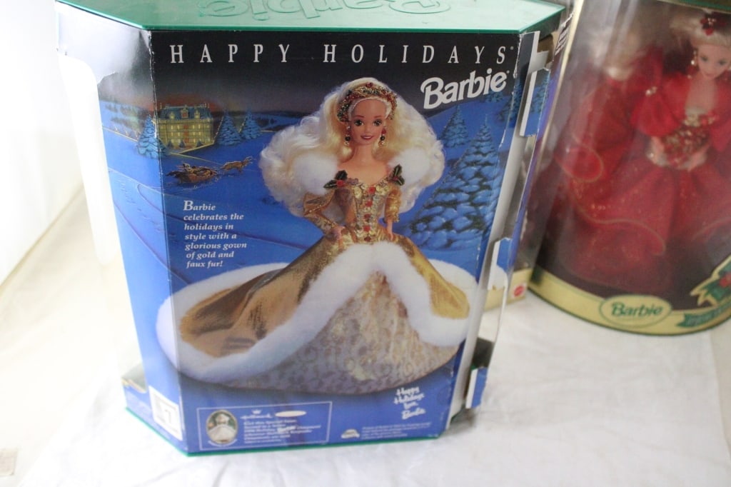 3 Holiday Barbies Special Editions 1993, 94, 96 - 8