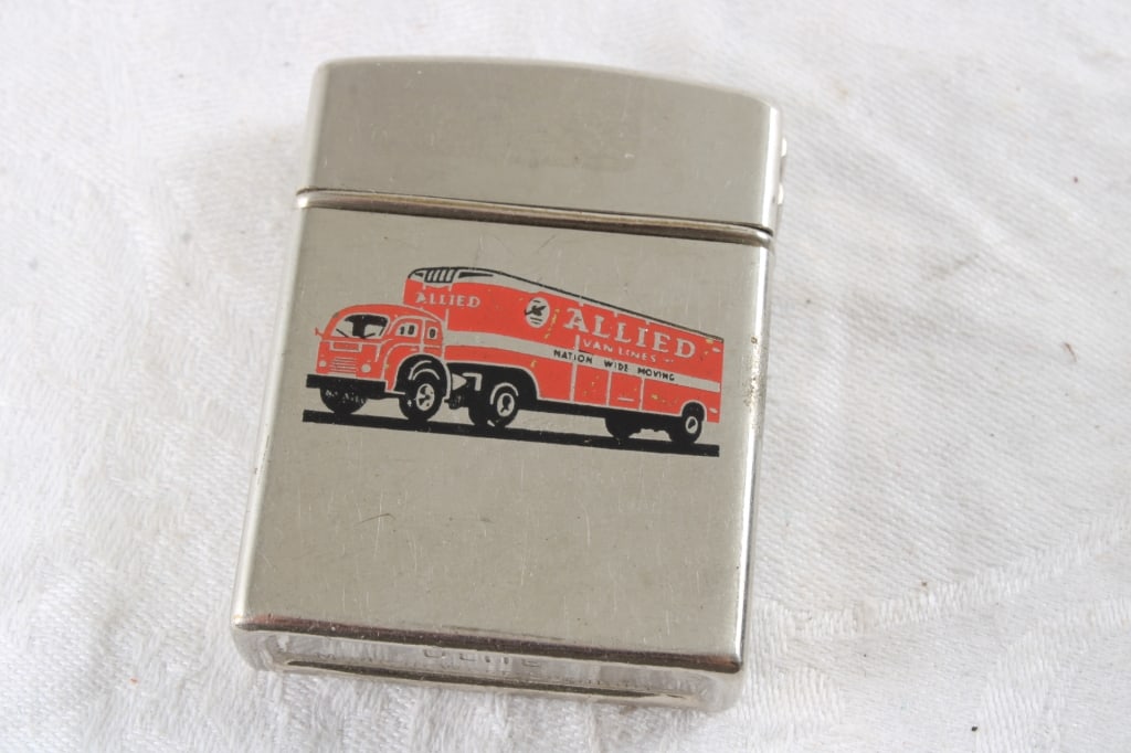 1984 Embossed Zippo & Allied Van Lines Lighters - 2