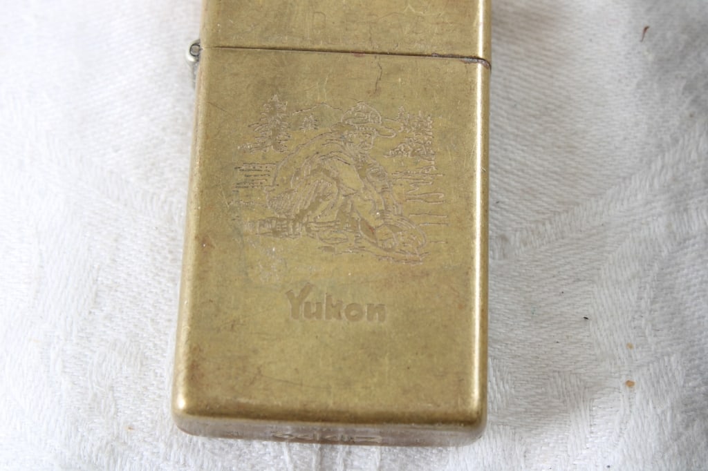 1981 Zippo w/Box & 1993 Zippo Brass Slim Lighters - 2