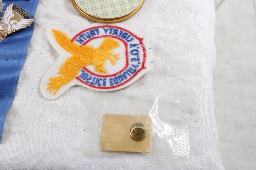 22 Fraternal Order of Eagles Pins, Patch, Emblem - 13