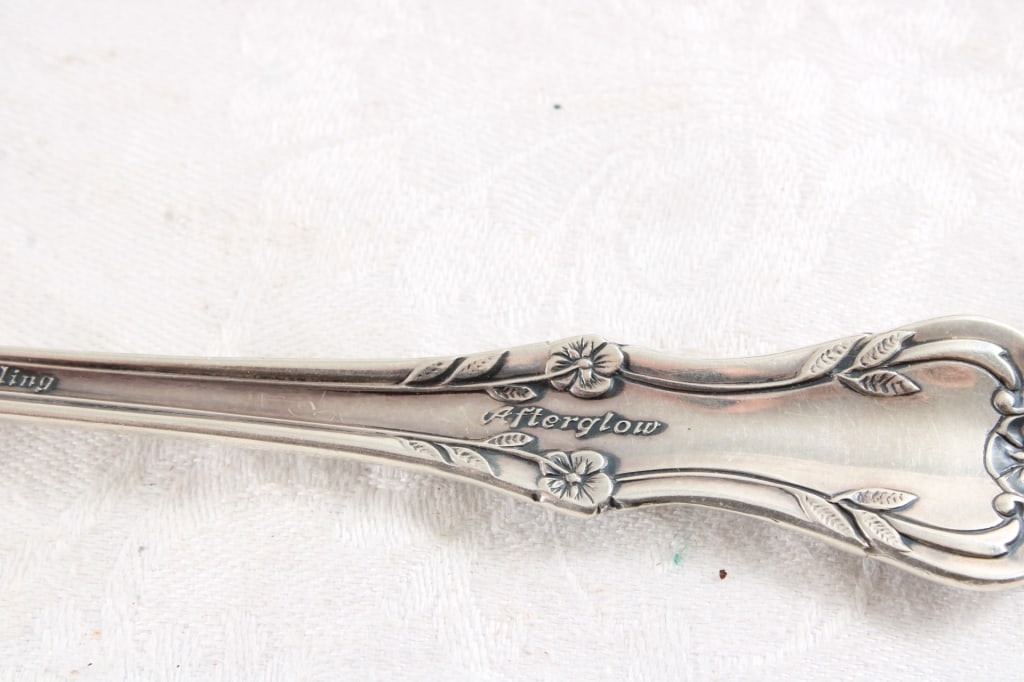 Sterling Silver Oneida Afterglow 2 Forks & Knife - 11