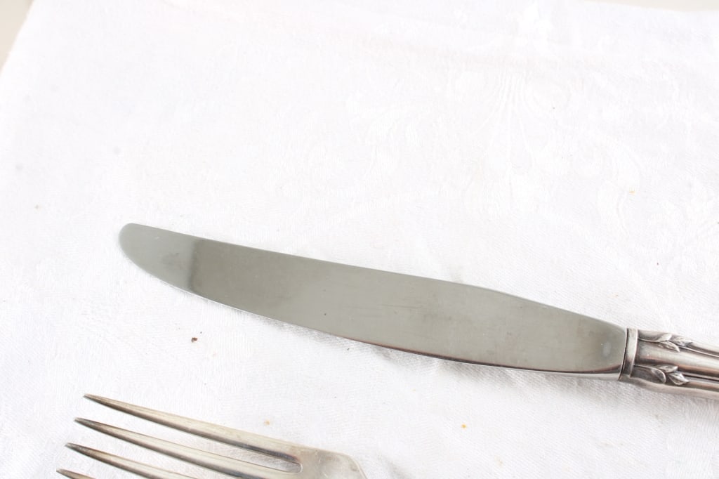 Sterling Silver Oneida Afterglow 2 Forks & Knife - 5