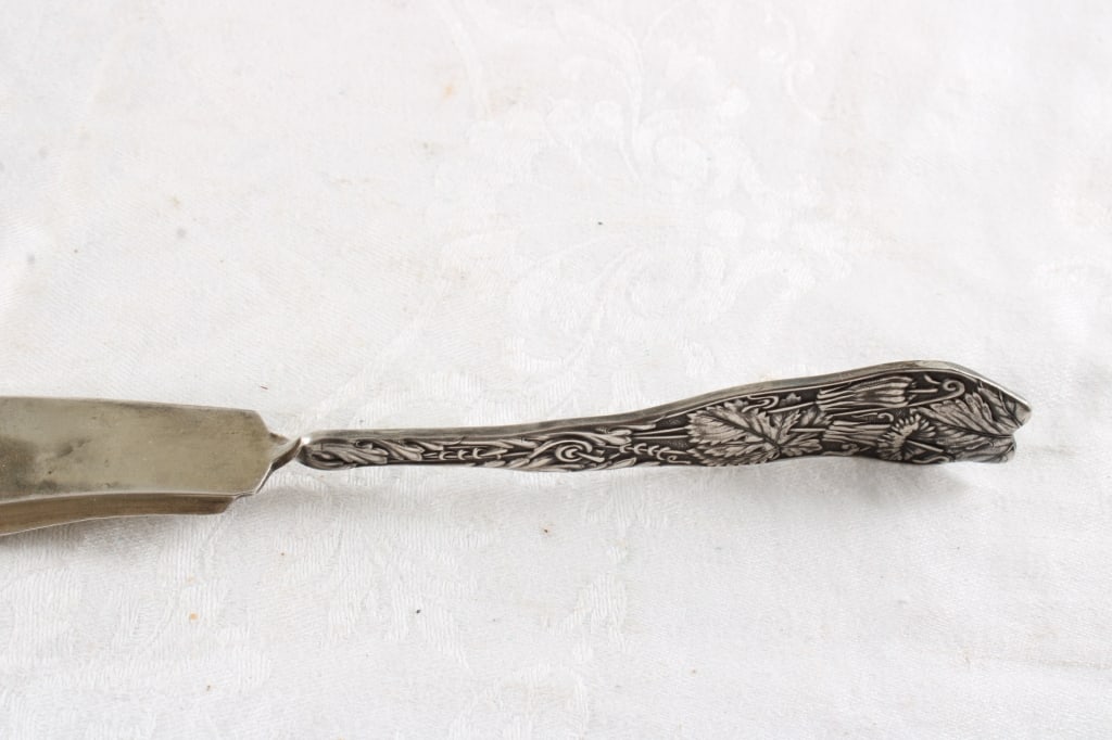 RM&S Sterling Silver Ca. 1896 Ornate Butter Knife - 6