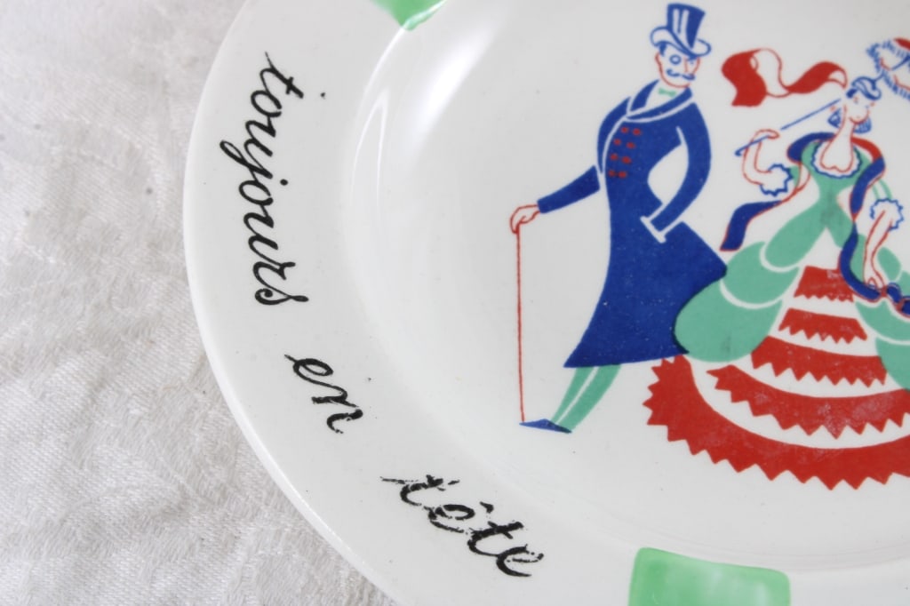 1950's Au Louvre Ashtray K&G Luneville France - 3