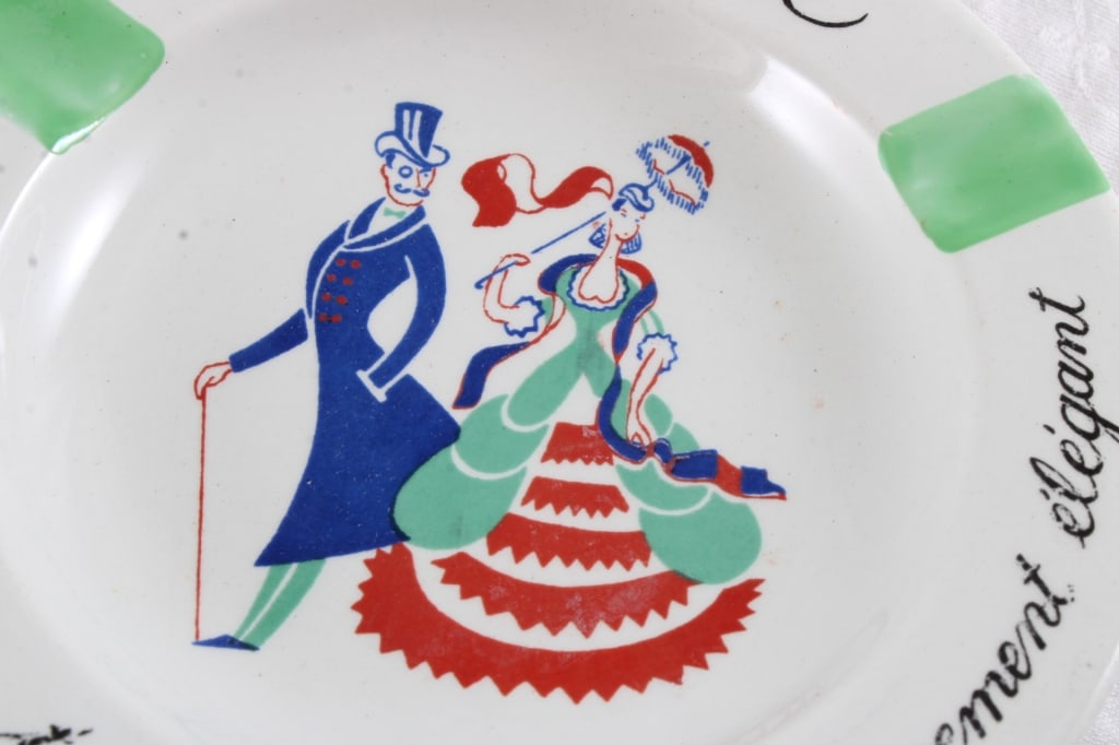1950's Au Louvre Ashtray K&G Luneville France - 7