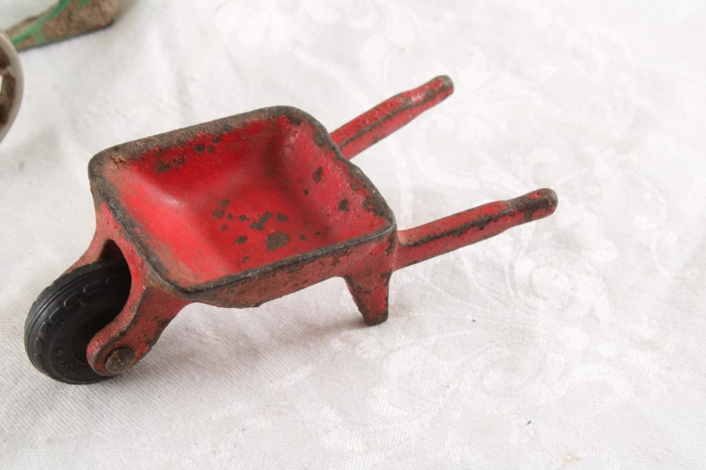 Arcade Cast Iron Toy Plow & Wheelbarrow - 2