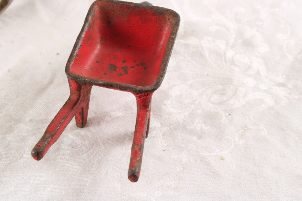 Arcade Cast Iron Toy Plow & Wheelbarrow - 3