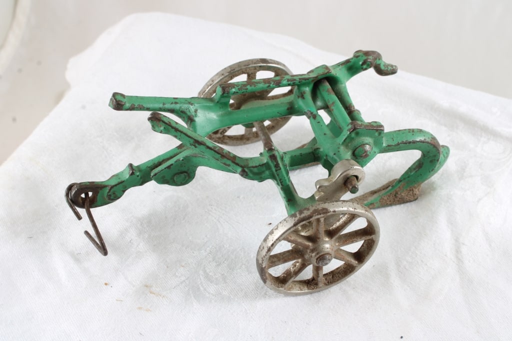 Arcade Cast Iron Toy Plow & Wheelbarrow - 7