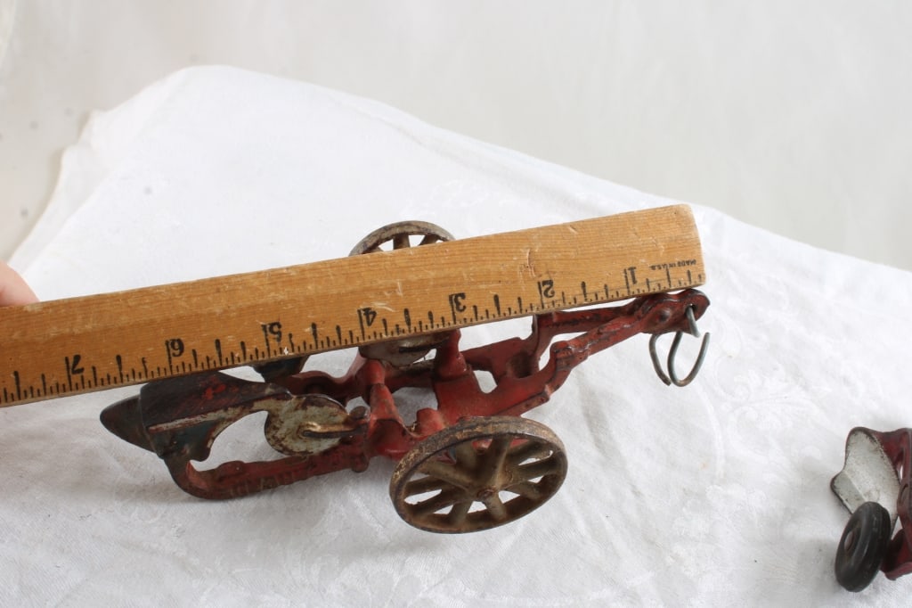 2 Arcade Cast Iron Toy Plows - 11