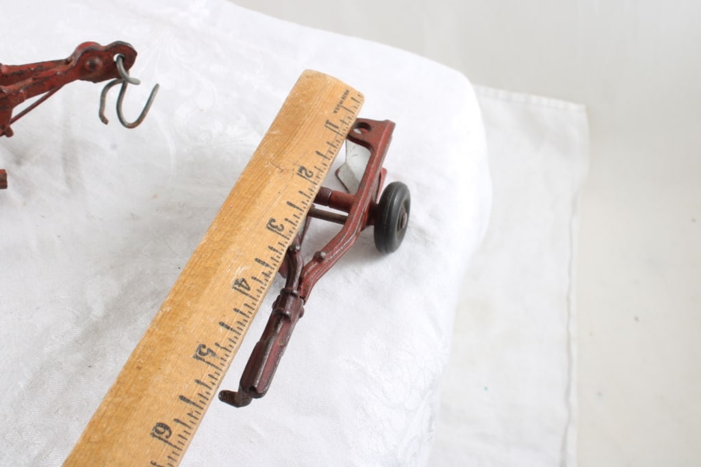 2 Arcade Cast Iron Toy Plows - 12