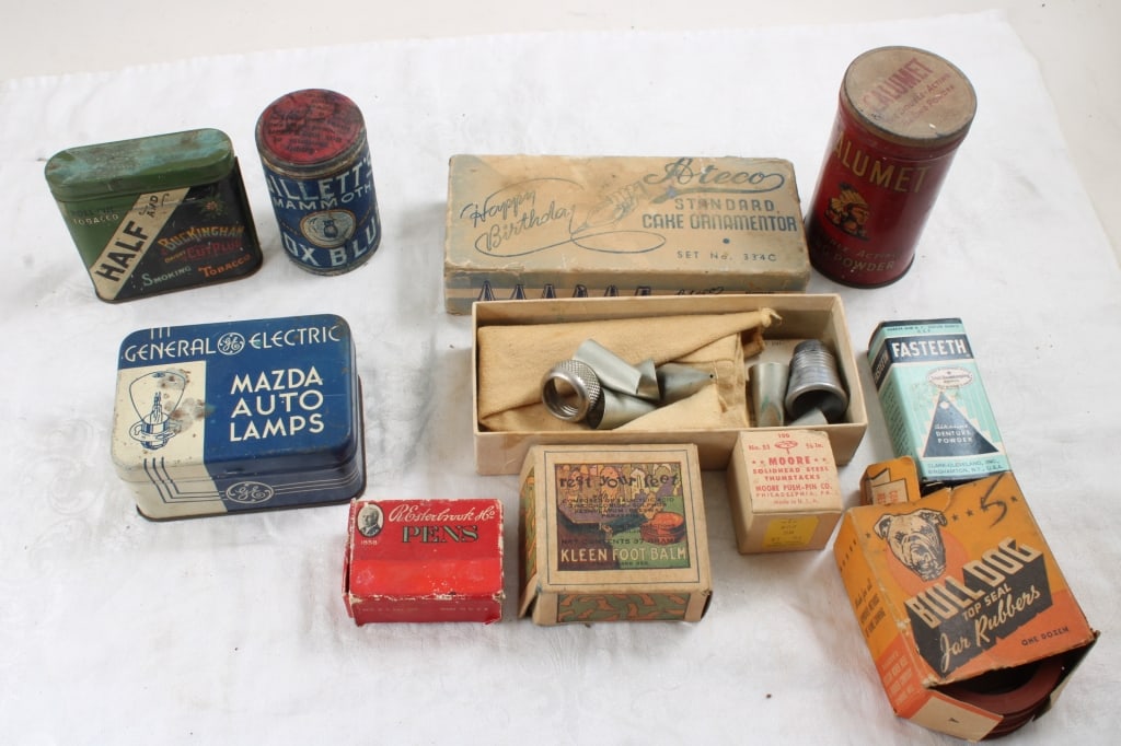 Vintage Advertising Tins & Boxes -Sample Sizes (1 of 20)