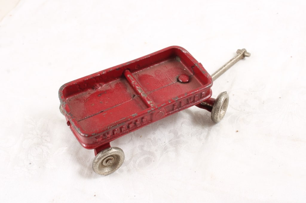Cast Iron Express Flyer & Hallmark Scamp Wagons - 12