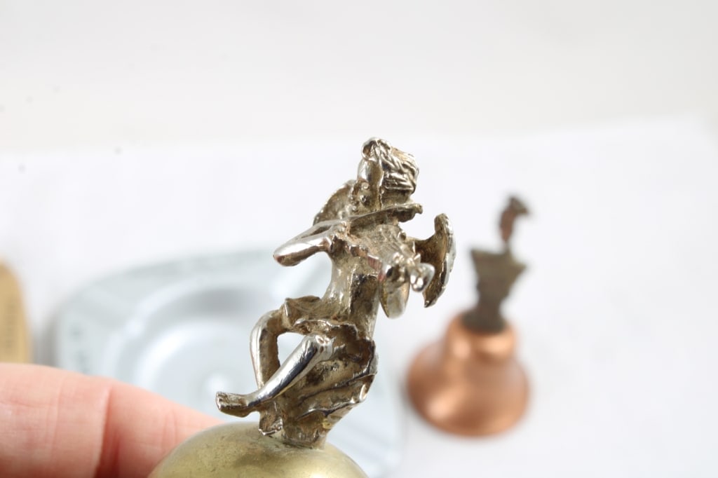 Advertising Metal Ashtrays, Copper & Other Bells - 11